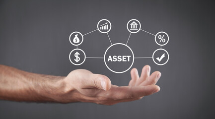 Concept of Asset. Business concept