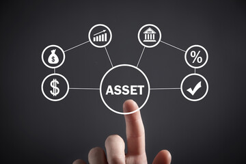 Concept of Asset. Business concept