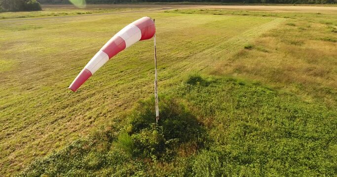 Manche &agrave; air sur l&rsquo;a&eacute;rodrome de La Fl&egrave;che
