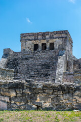 Mexico ancient Mayan city on the Caribbean coast in Tulum.