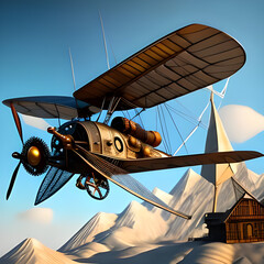 flying ornithopter version 2 created with Generative AI technology