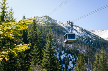 Cableway to Kasprowy Wierch in the Tatra Mountains