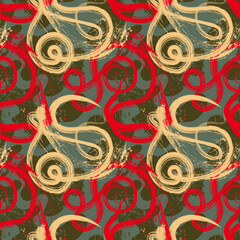 Abstract urban colorful pattern with wave grunge lines