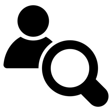recommend clip art: find magnifying search user personal icon solid glyph
