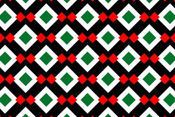 Geometric pattern in the colors of the national flag of United Arab Emirates. The colors of United Arab Emirates.