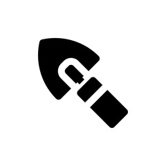 Mini Shovel icon flat. Illustration isolated vector sign symbol