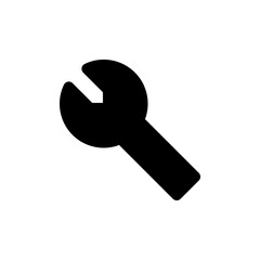 wrench icon Vector Illustration on the white background