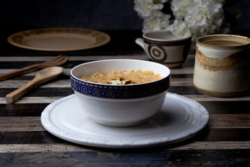 Delicious and Sweet Seviyan or Sheer Korma. Indian - Pakistani Traditional Sweet Food. Specially for Eid