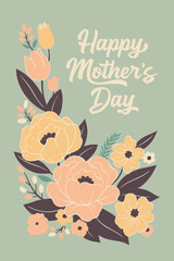 Mothers Day Floral Greeting Card - 588084102