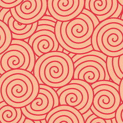 SPIRAL SWIRL CIRCLE SEAMLESS PATTERN ALL OVER PRINT VECTOR