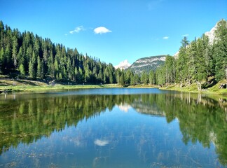 lake in the dolomites