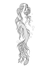 Fototapeta premium Sirven tattoo design png