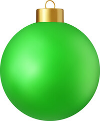 3d green Christmas ball