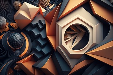 3d abstract background