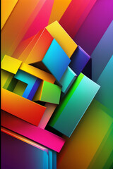 Abstract background with the representative colors of the LGBT community.