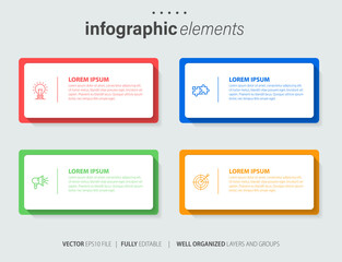 Vector infographic template
