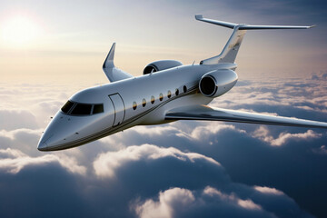 Naklejka premium airplane in the sky