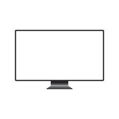 vector illustration of lcd tv or monitor suitable for any purpose