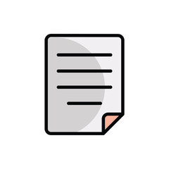 Document icon vector stock.