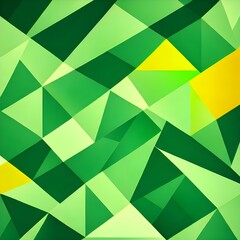 Geometric pattern of overlapping polygons in green tones. The image was created using generative AI. Geometric texture.