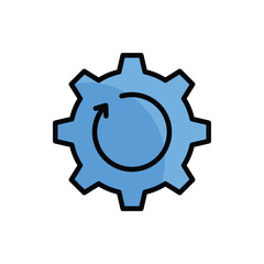 Reload icon vector stock.