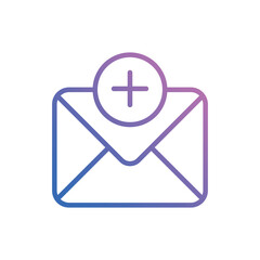 Add Mail icon vector stock.