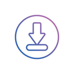 Downlaod icon vector stock.
