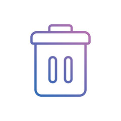 Trash icon vector stock.