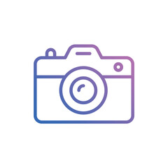 Camera icon vector stock.