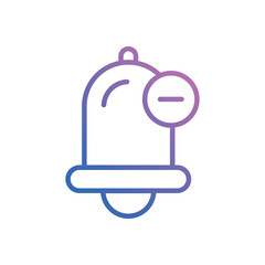 Notification Block icon vector stock.