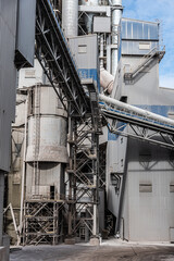 Industrial equipment, constructions, power machines in oil refinery plant