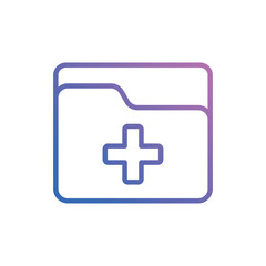 Add Folder icon vector stock.