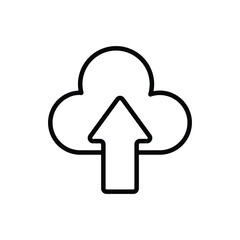 Data Upload icon vector stock.