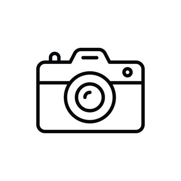 Camera icon vector stock.