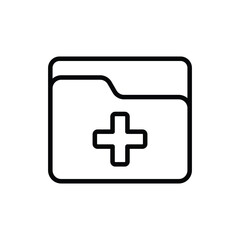 Add Folder icon vector stock.