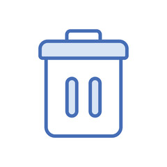 Trash icon vector stock.