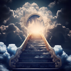 stairs of heaven. Generative AI