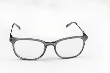 Black Eyeglasses are Designed for Individuals with Visual Impairment for Enhancing Vision, Isolated...