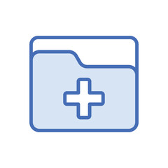 Add Folder icon vector stock.