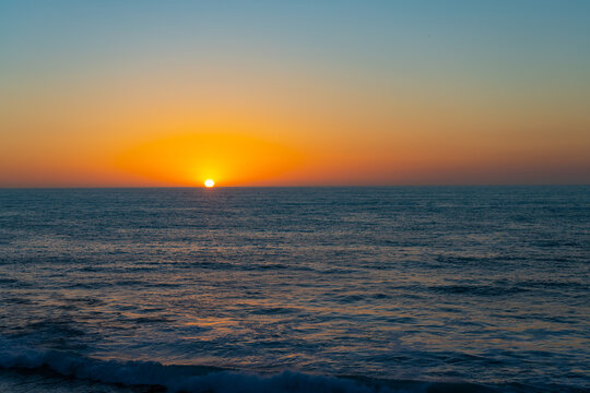 beautiful seascape at sunrise. seascape at sunrise nature. seascape at sunrise outdoor. © be free