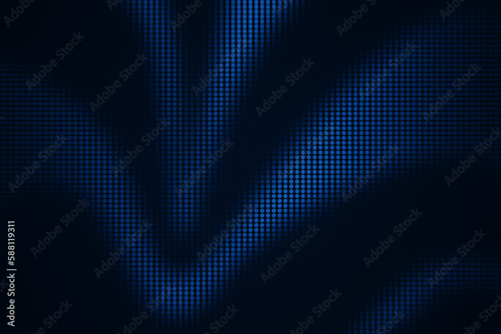 Poster digital dark landing page wallpaper with tech circles. 3d rendering.