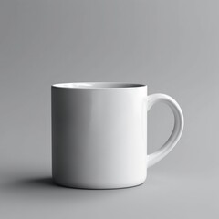 Obraz premium white mug mockup in living room, ultra detailed. Generative AI