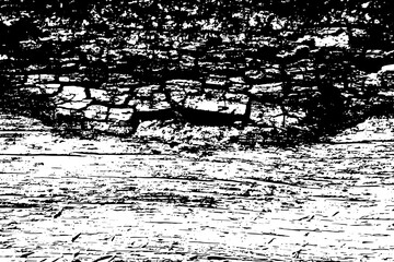 Rustic grunge texture with grain and stains. Abstract noise background. PNG graphic illustration with transparent background.