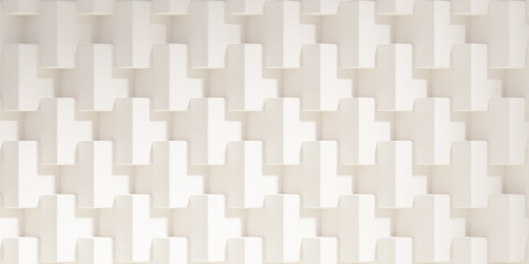 Textured background of minimalist geometric pattern. 3d render