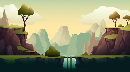 Game background, 2D platform 