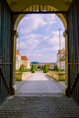Entrance to a chateau in the Czech Republic