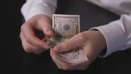 dollar bills of the drug dealer's recount