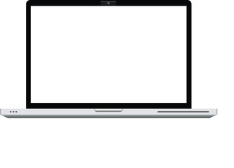 Laptop display screen vector