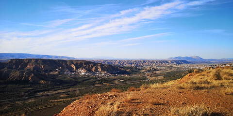 Felslandschaft in der Wüste Tabernas, Spanien. © Mandy