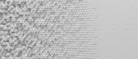 3d white honeycomb hexagon background wallpaper